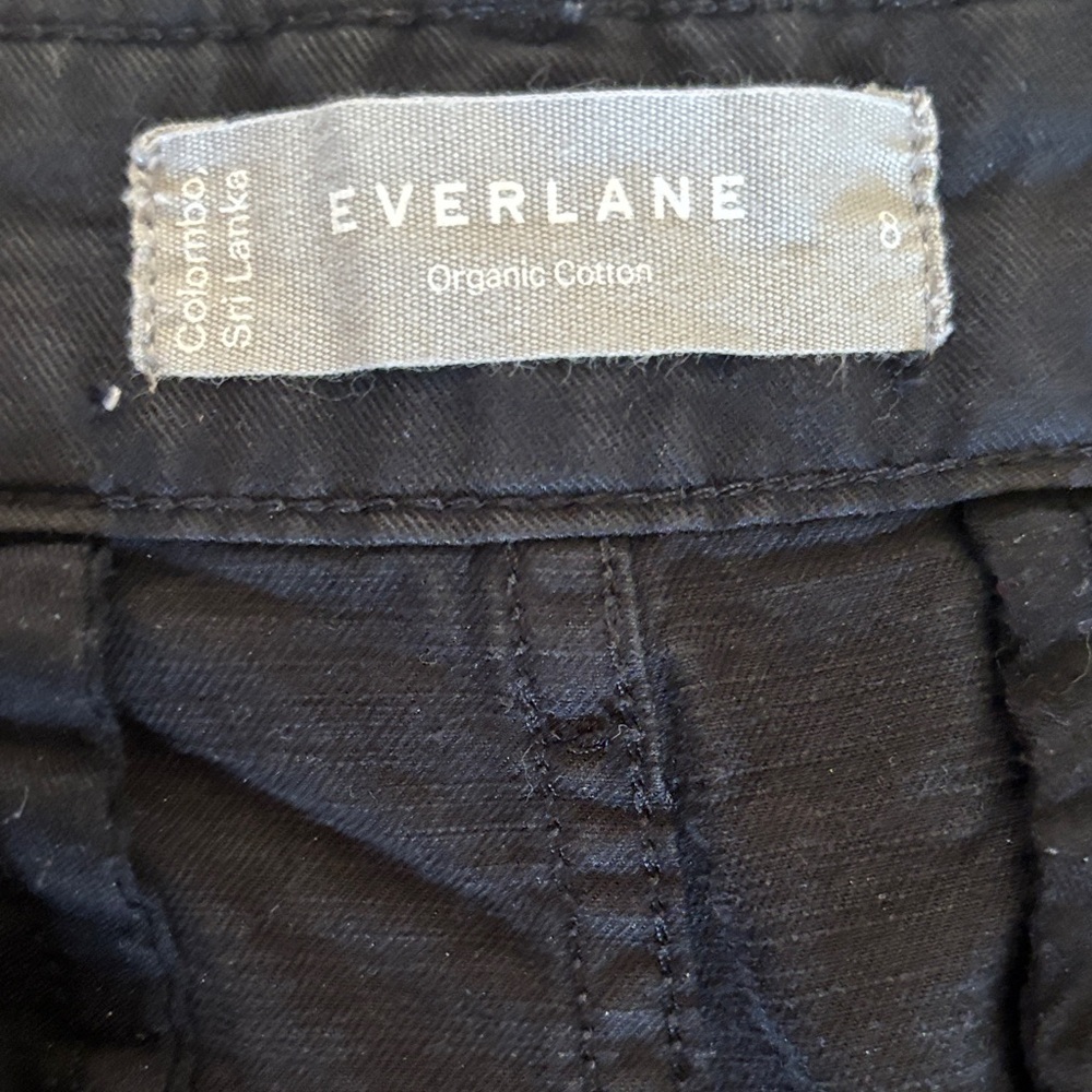 Everlane Organic Cotton Trousers in Black